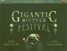 Tablet Screenshot of giganticbicyclefestival.org